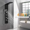 American Imaginations Rectangle Wall Mount CUPC Approved Stainless Steel Shower Panel In Black Color AI-34360
